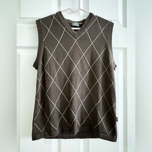 MEXX Brown Argyle Vest